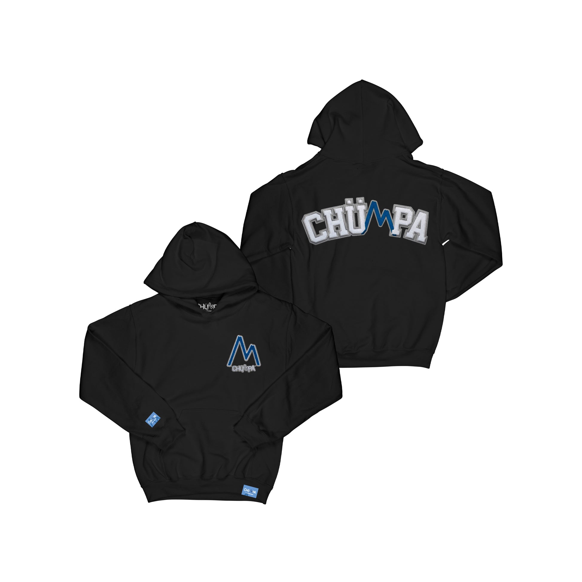 CHÜMPA Signature Chenille Logo "Black" Hoodie
