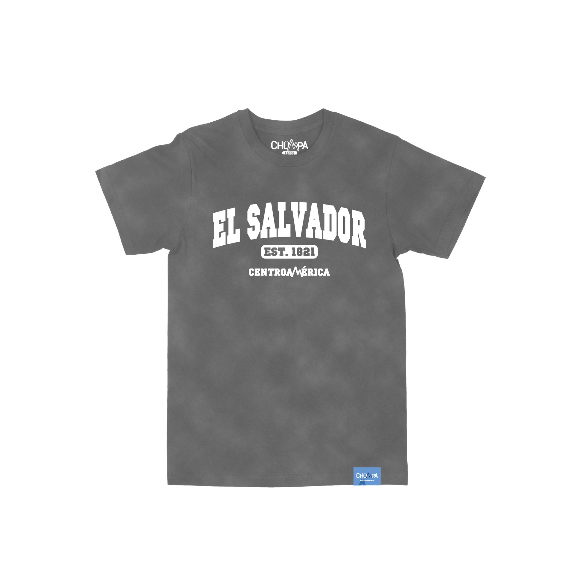 El Salvador Silicone Logo "Vintage Grey" Tee