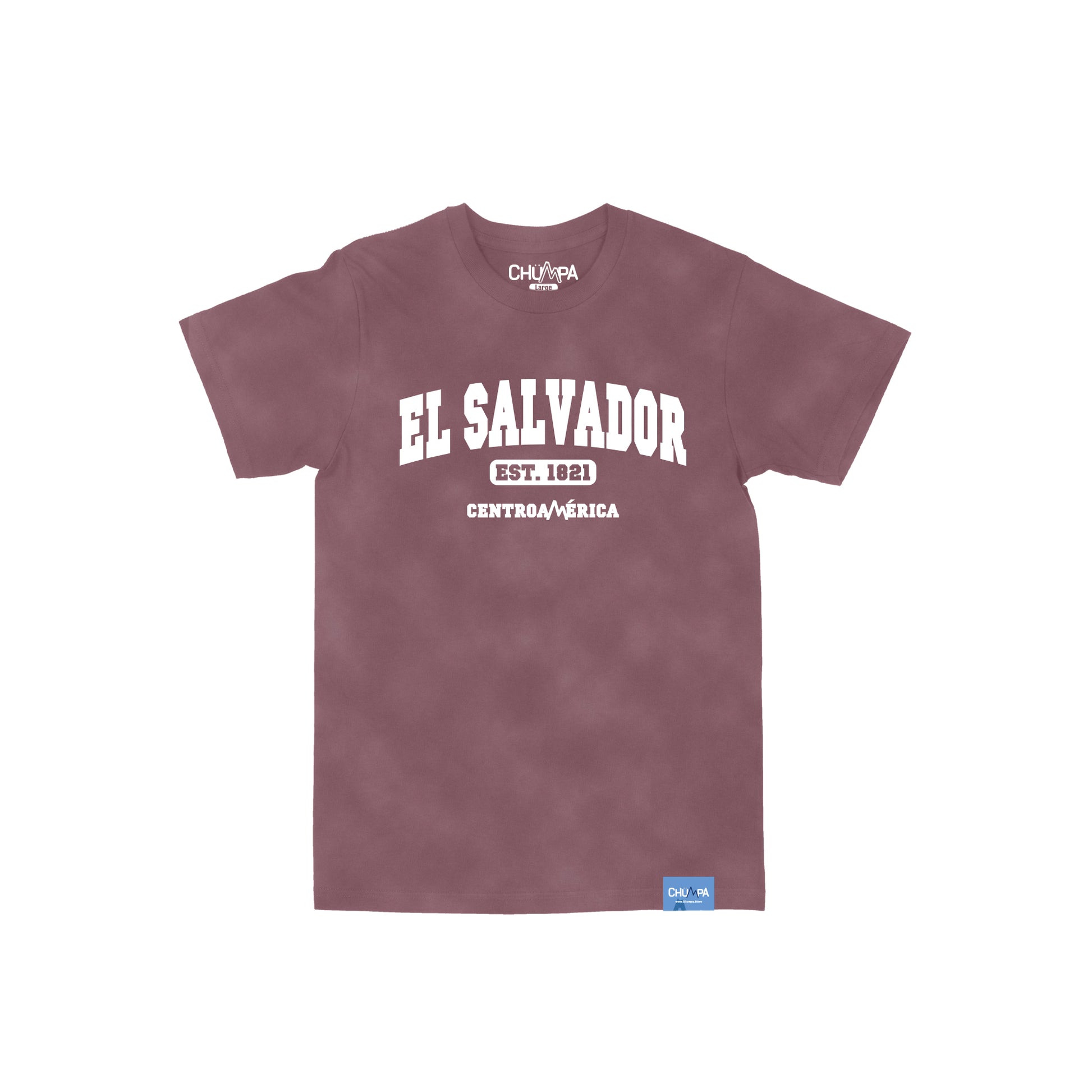 El Salvador Silicone Logo "Vintage Mauve" Tee