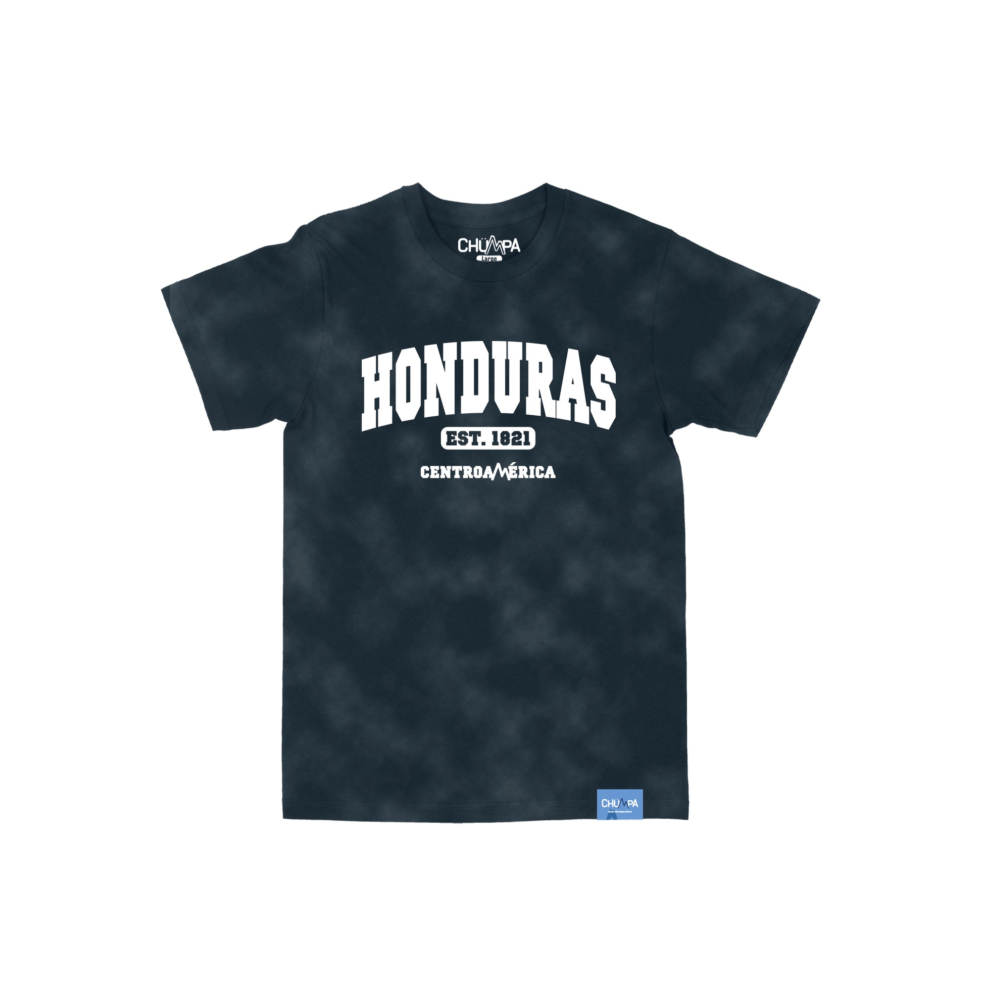 Honduras Silicone Logo "Mineral Washed Navy" Tee