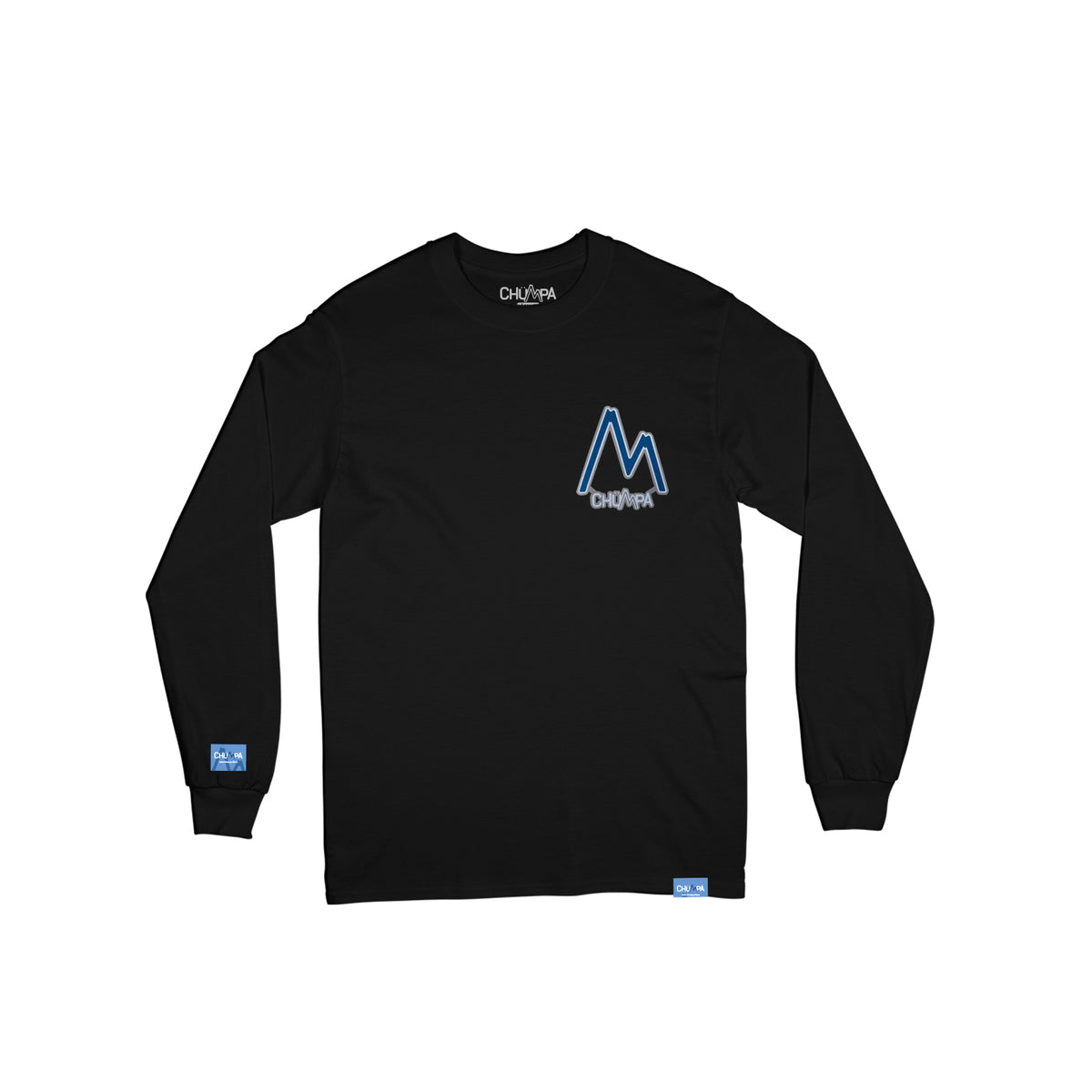 CHÜMPA Signature Woven Logo "Black" Long Sleeve